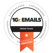 10x Emails - Certificate - Michel Toumi